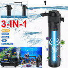 Uv Sterilizer Filter Light Oxygen Internal Pump Aquarium Fish Pond Tank Clean