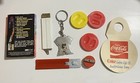 Vintage Coca Cola Dispenser  Cart Can Holder  Keychain Box Cutters Cassette Bear