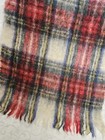 Vintage Tartan Plaid Mohair Scarf Shawl Hand Acraft Scotland Wide
