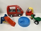 Vintage Little Tikes Blue Roof Dollhouse With 19 Accessories  Mcm 1989