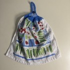 Lot Of 4 Vintage Handmade Hanging Kitchen Towels 80s 90s Cottagecore Grandma