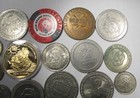 15 Vintage Gambling Casino Tokens All Different C2294