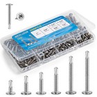 200pcs Sheet Metal Self-drilling Screws Assortment Kit -  8 Truss Head Stainless