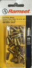 Lot Of 7 Ramset  22 Caliber Yellow Powder Shot Load 25 Pack