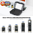 Hard M 2 Nvme 2280 2260 2242 2240 2230 Ssd Card Case - 15 Slot Organizers Water-