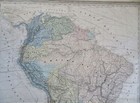South America Brazil Peru Chile Argentina Colombia Venezuela C  1865 Dufour Map