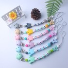 Dummy Clips Silicone Pacifier Holder Soother Chain Baby Shower Gift
