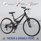 26 Inch 7 Speed Mountain Bike For Adult  Dual Mtb Men Women Bike Dual V Brake