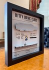 Kitty Hawk Class Carrier Display Shadow Box  Cv-63  9  X 9 
