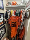 Syracuse Orange  60 Orange Game Used Worn Nike Big East Football Jersey Size 48