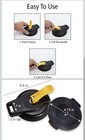 Vacuum Suction Cup Tie-down Anchor  4 Pack 4-pack Black yellow