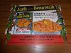 1952 Abbott   Costello Jack   The Bean Stalk Movie Can Label Poster Warner Bros