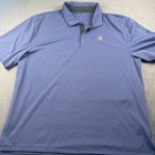 Turks And Caicos Collection Mens 2xl Polo Shirt Navy Blue Performance Golf Snap