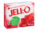 Jell-o Strawberry Banana Gelatin Dessert Mix  3 Oz Box