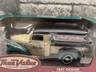 Vtg 1999 Ertl 1947 Dodge Canopy Delivery Truck 1 25 True Value Diecast Bank