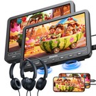 2x10 5  Car Headrest Dvd Player Tv Sync Screen Hdmi Sd Usb W headphones For Kids