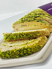 Delicious Halawa Pieces Vanilla Flavor With Pistachios Desert Sesame Candy 400g