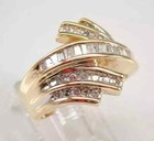 3ct Round Cut Lab-created Diamond Women s Engagement Ring 14k Yellow Gold Plated
