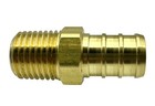  2 Pack  Brass 1 2    Pex To 1 4    Npt Male Connector Fitting  Lead-fre