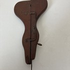 Antique Late 1800s Wooden Hand Held Leather fabric Stitching Or Sewing Tool