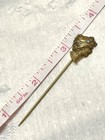 Antique Art Nouveau Beautiful Lady With Turquoise In Hair Stick Pin