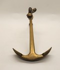 Vintage Antique Style Brass Nautical Ships Boat Anchor 7  Paperweight Desk Decor