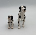 Schleich Great Dane   Puppy Harlequin 2009 Dog Figures Retired 16384 16385