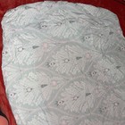 Pottery Barn Kids Crib Toddler Bed Sheet Mint Green    Pink 100  Organic Cotton