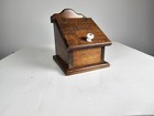 Vintage Wooden Recipe Box Rustic Slant Lid Kitchen Storage Farmhouse Decor