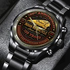 Indian Motorcycle 125th Anniversary Black Stainless Steel Watch