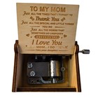 You Are My Sunshine Music Box Mom Gift From Daughter Hand Crank Wooden Christmas
