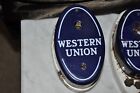 Western Union  Porcelain Call Station Box And Postal Telegraph Cables Lot Vtg