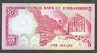 1976-79 Jordan 5 Dinars   P-19b   Signature 16   Crisp Choice About Uncirculated