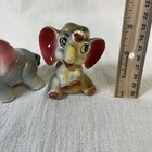 Vtg Mcm Kitsch Anthropomorphic Elephant Salt And Pepper Set   note
