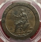 Great Britain Uk 1797 1 Penny  Cartwheel  Pcgs Au50  Error  2p  Holder  Km  618