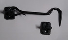 Hook   Eye Latch Security Gate Door Hardware Rustic Black Cast Iron 6  C-c