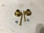 2 Hoosier Style Brass Cabinet Door Drawer Knob Pulls With Screws  Nuts