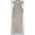 Cotton Usa Jumper Dress Women Small Beige Waffle Corduroy Sleeveless Vintage