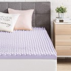 3 Inch Egg Crate Memory Foam Mattress Topper With Lavender Infusion  Full Size