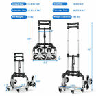 Folding Stair Climbing Cart Portable Hand Truck Utility Dolly W  Bungee Cord