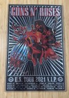 Guns N Roses 2021 Us Tour Vip Lithograph Poster   Bonus Autograph   Vintage Rock