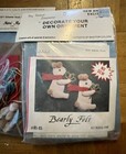Three  3  Vintage Tiny Treasures Christmas Ornament Kits Bearly Felt