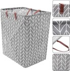 Grey Collapsible Laundry Hampers Multi-purpose Laundry Basket With Handle