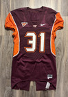 Virgina Tech Nike Kenny Younger Game Worn Issued Jersey Size 44 Made In Usa