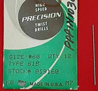 9 New Precision Twist Drill Hss Blank Sold Individually  60 61b  019160    5w6