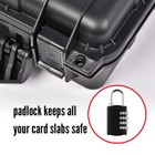 Black 50ct Graded Card Storage Box Travel Waterproof Case Slab Holder  protector