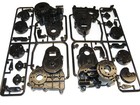 Tamiya Super Clodbuster  black  4x4x4 Truck Parts Tree B Gear Box Housings