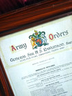 Wwi Army Orders General Sir H s  Rawlinson Original Framed Print Gallantry 1919