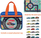 Toy Car Case For Hot Wheels Storage  Holds 96 Cars With Playmat