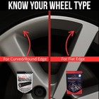Black Rim Protectors For Alloy Wheels By Rimsavers - Fits Up To 22  X 4 Rims   E
